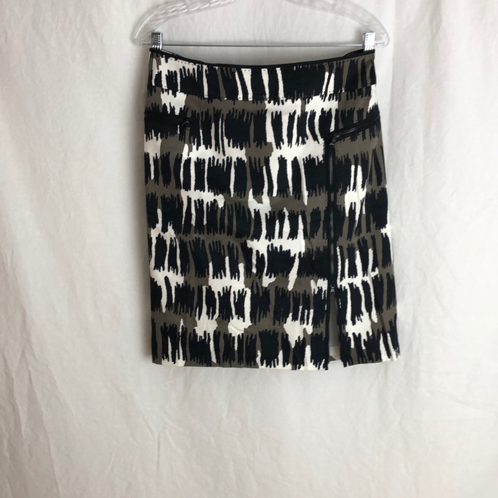 Per Se bold design Zipper skirt sz8 A2